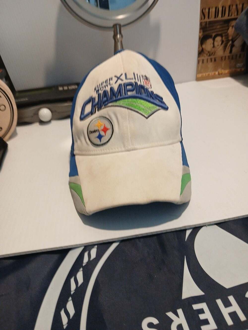 Reebok Pittsburgh Steelers Super Bowl XLIII Hat One Size Blue White